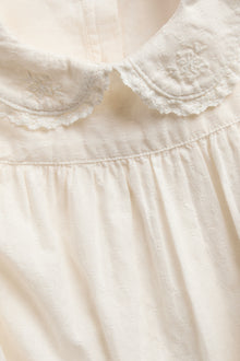 Baby white bodysuit blouse with collar