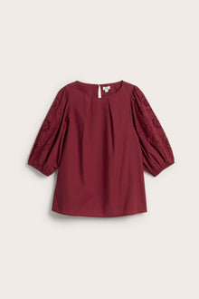Women's red christmas blouse