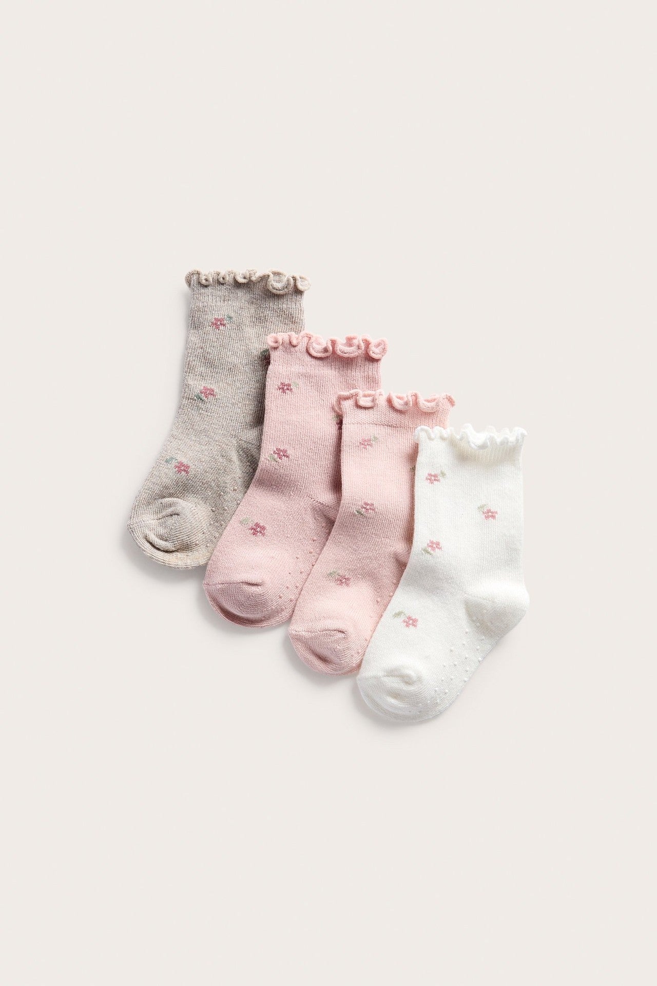 Baby floral socks (4-pack)