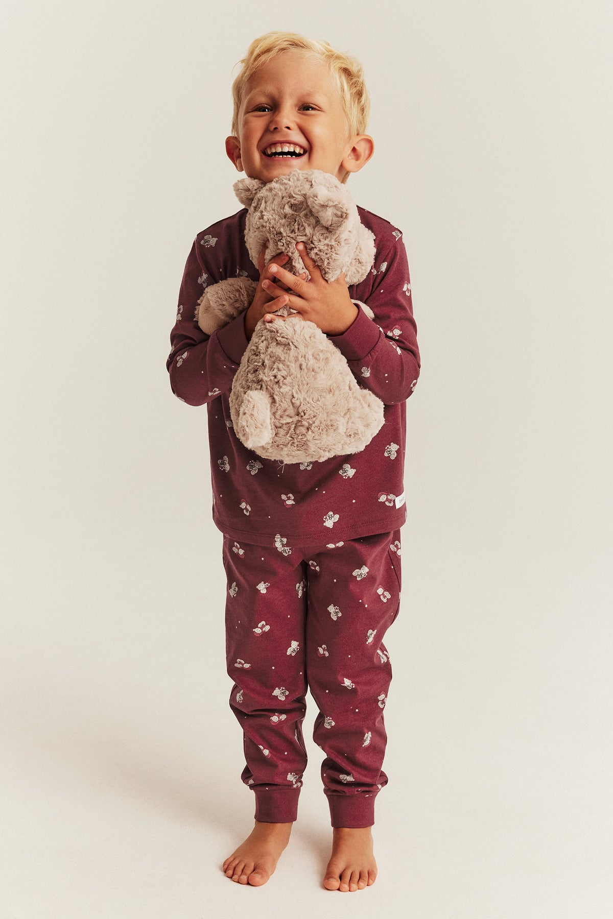 Baby & Kids red pyjamas with teddy bear motif