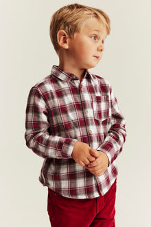 Kids red & white checked Christmas
