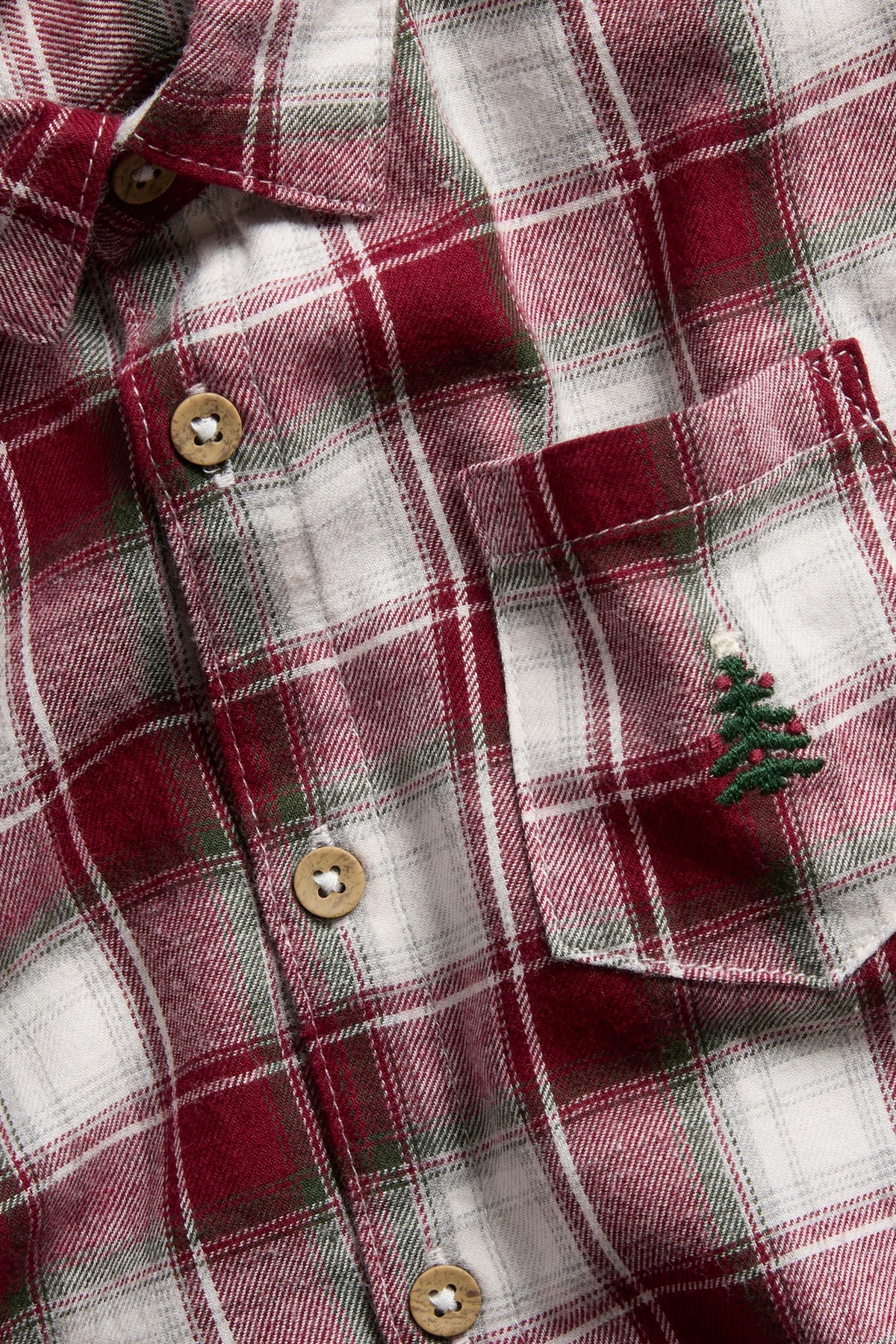 Kids red & white checked Christmas