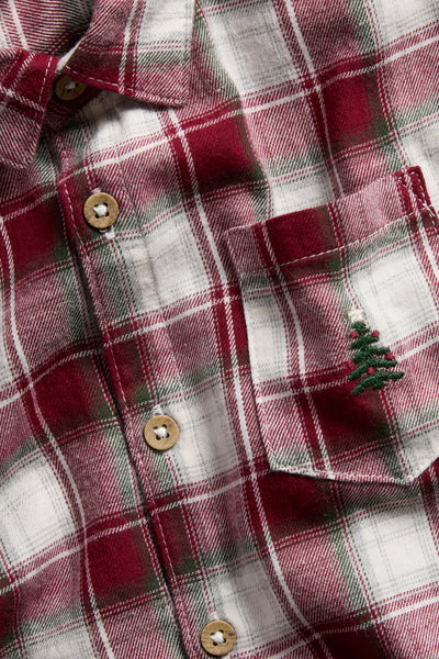 Kids red & white checked Christmas