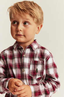 Kids red & white checked Christmas