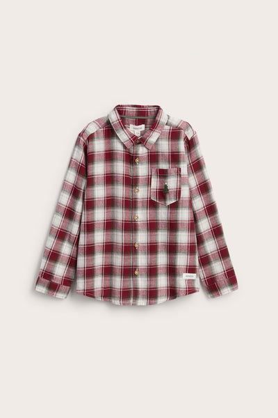 Kids red & white checked Christmas
