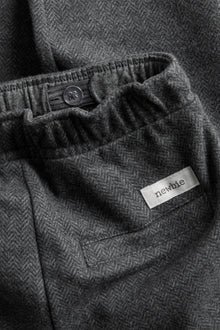 Kids grey herringbone trousers