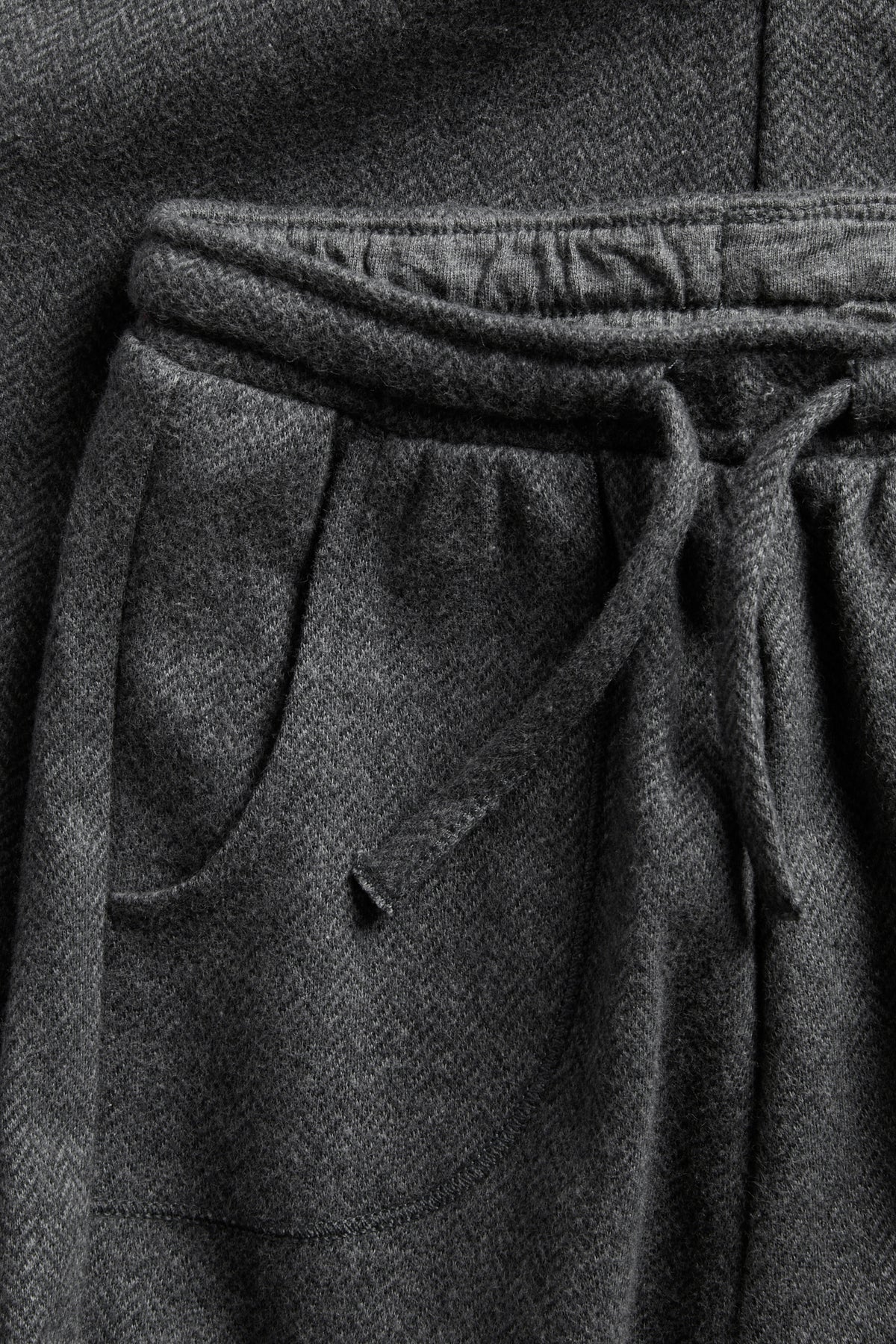 Baby grey herringbone trousers