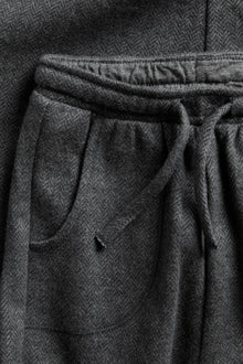 Baby grey herringbone trousers