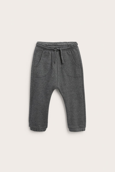 Baby grey herringbone trousers