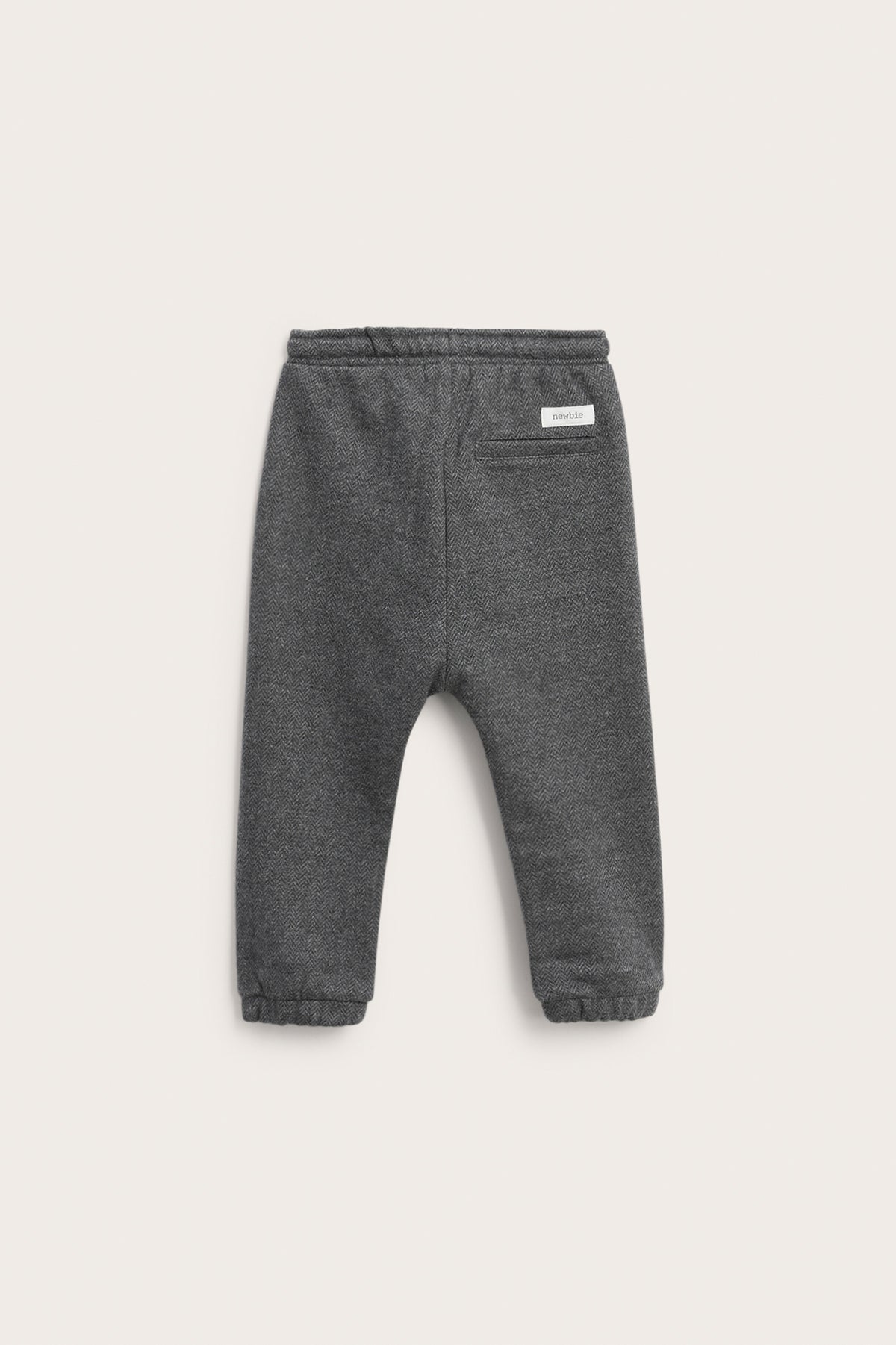 Baby grey herringbone trousers
