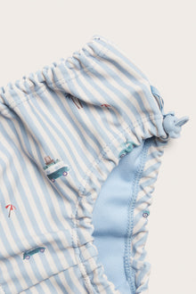 Baby blue car swim trunks