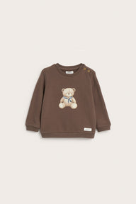 Baby brown teddy bear sweatshirt