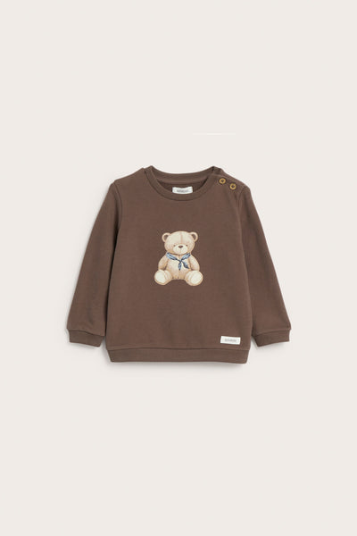 Baby brown teddy bear sweatshirt