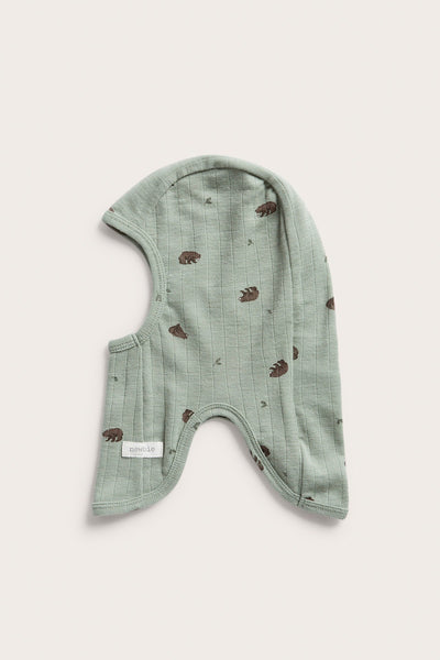 Baby & kids green wool balaclava