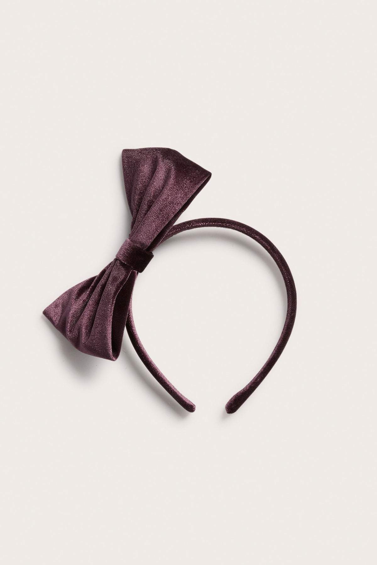 Kids purple tiara with velvet bow