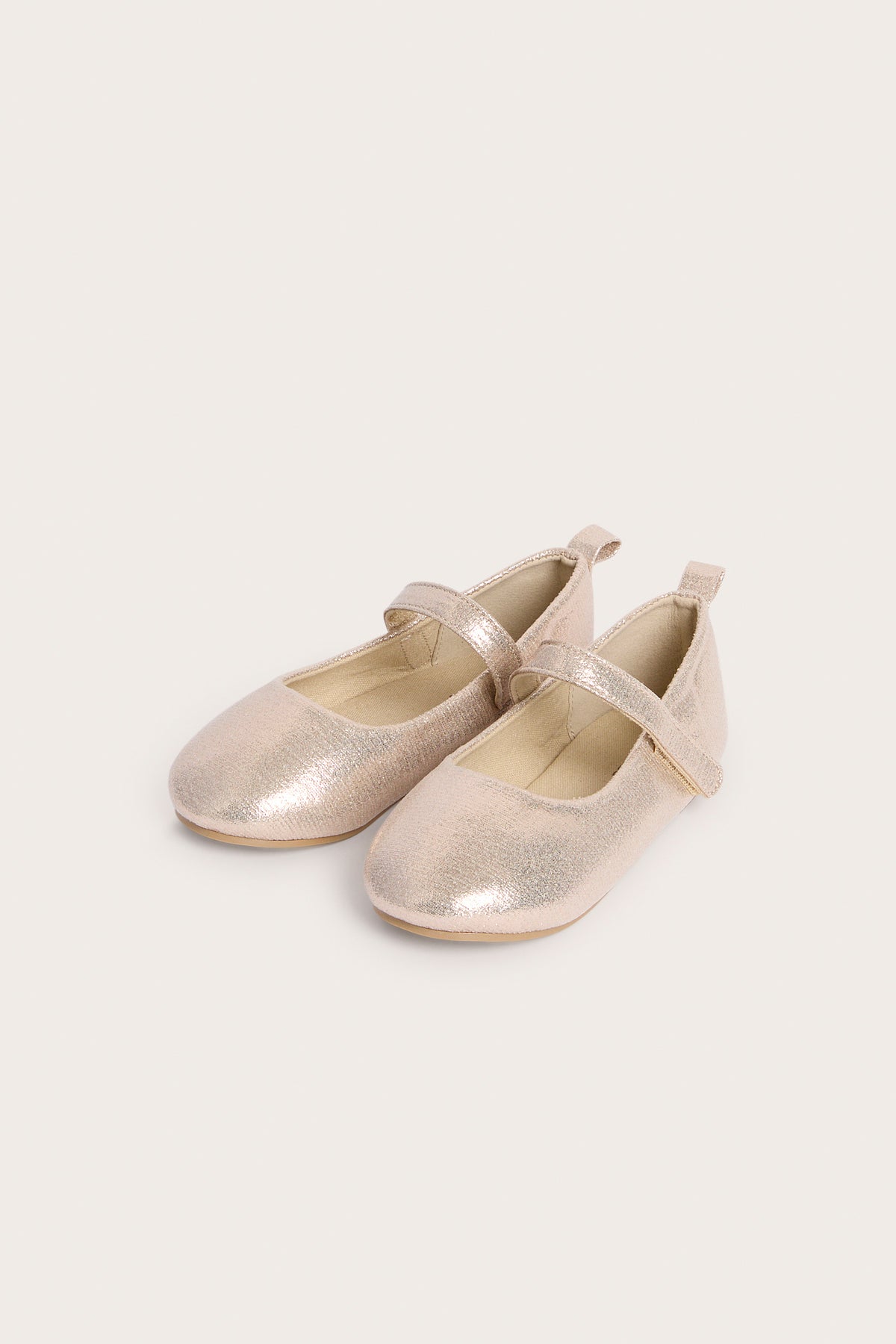 Kids gold ballet shoes
