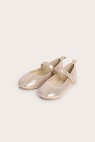 Kids gold ballet shoes