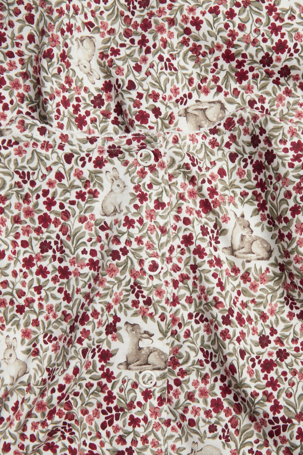 Kids red & white floral Christmas dress with lace