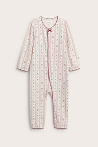 Baby white & red Christmas theme pyjamas