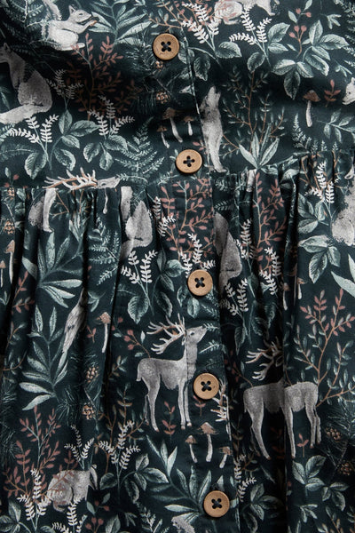 Kids dress with puff sleeves