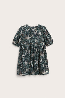 Kids dress with puff sleeves