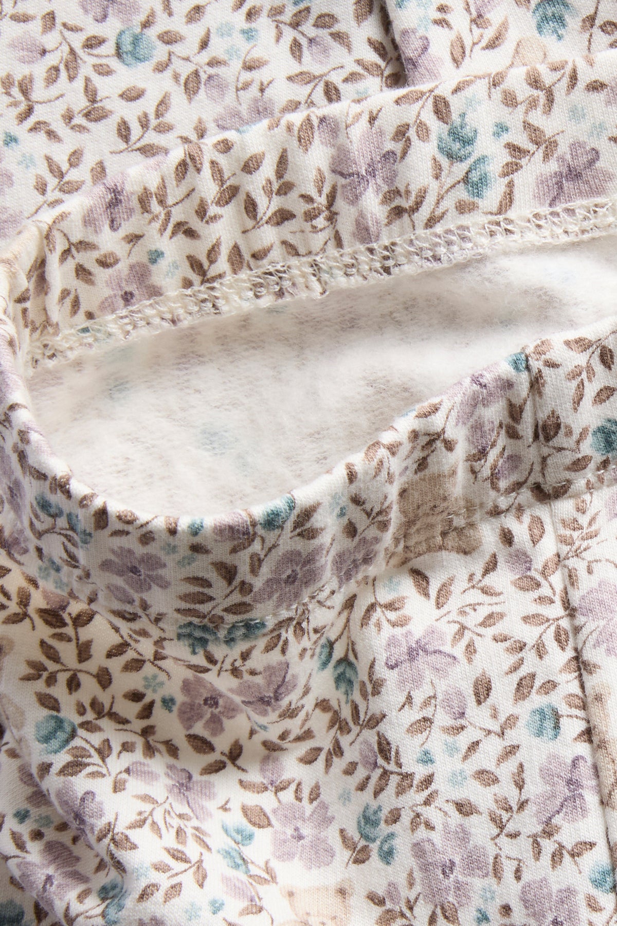 Baby white floral leggings with lace edging
