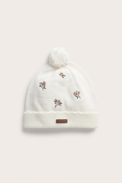 Baby & Kids floral knitted beanie
