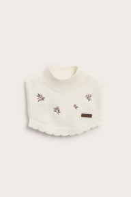 Baby & Kids white floral knitted polo neck