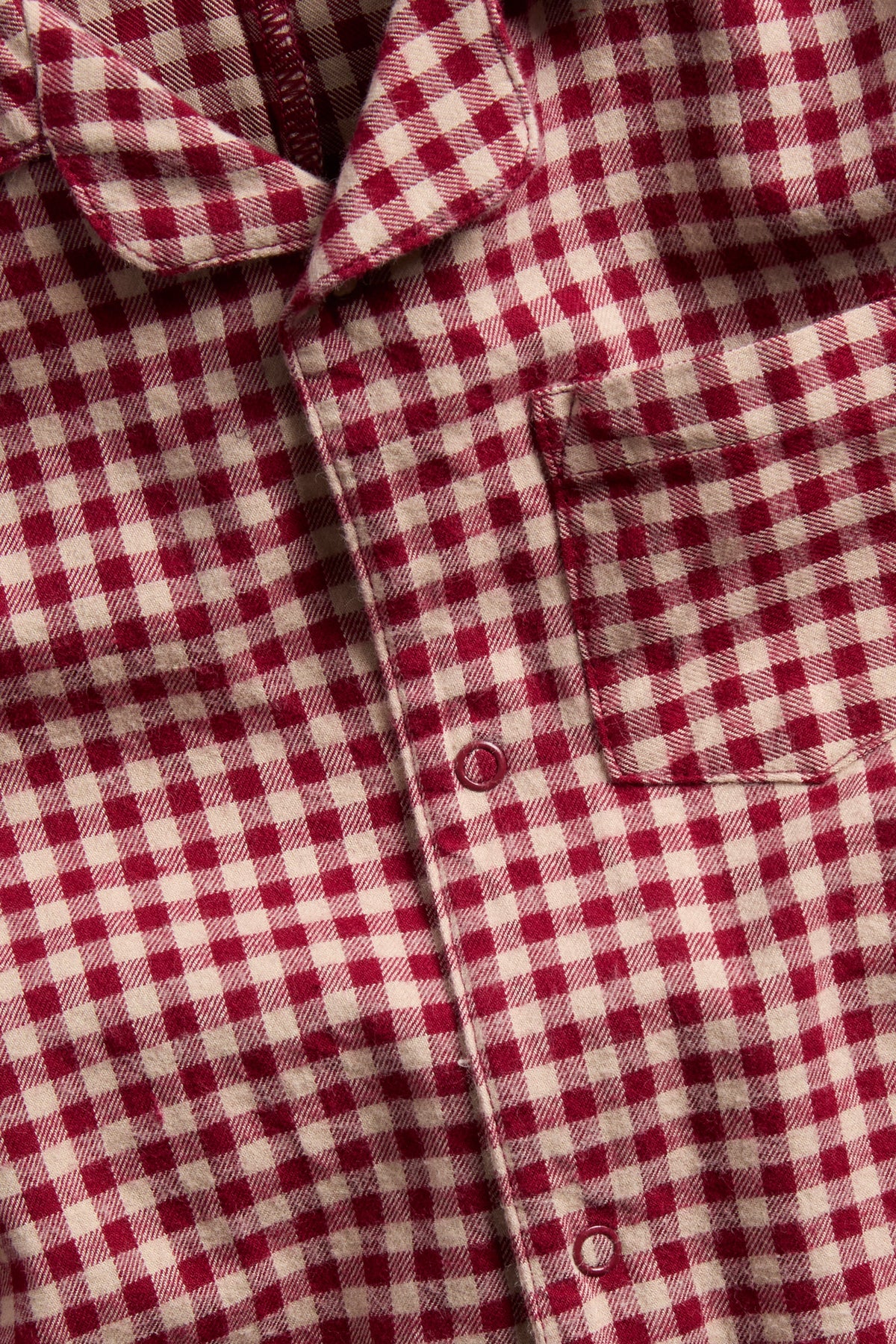 Baby red flannel Christmas pyjamas