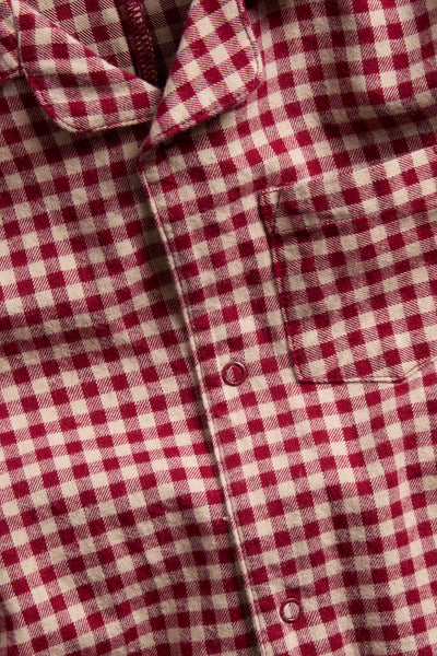 Baby red flannel Christmas pyjamas