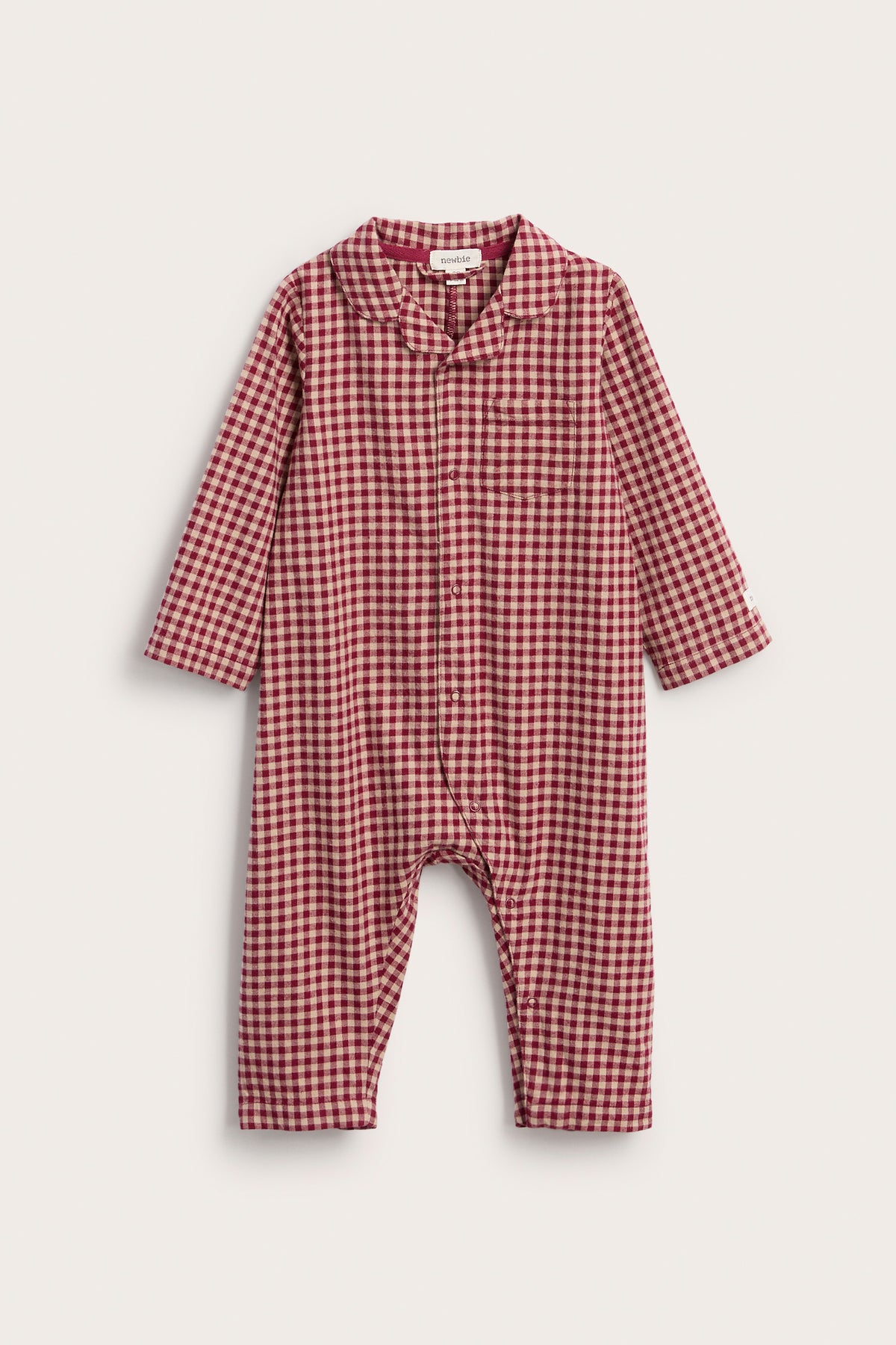 Baby red flannel Christmas pyjamas