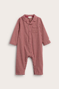 Baby red flannel Christmas pyjamas