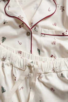 Women's white Christmas pyjamas