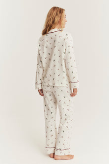 Women's white Christmas pyjamas