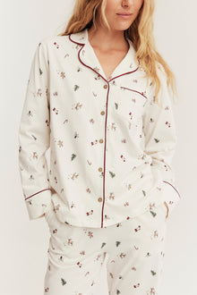 Women's white Christmas pyjamas