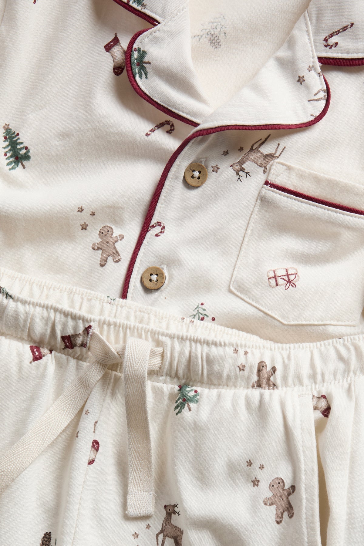 Kids white Christmas pyjamas