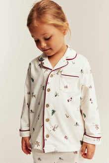 Kids white Christmas pyjamas