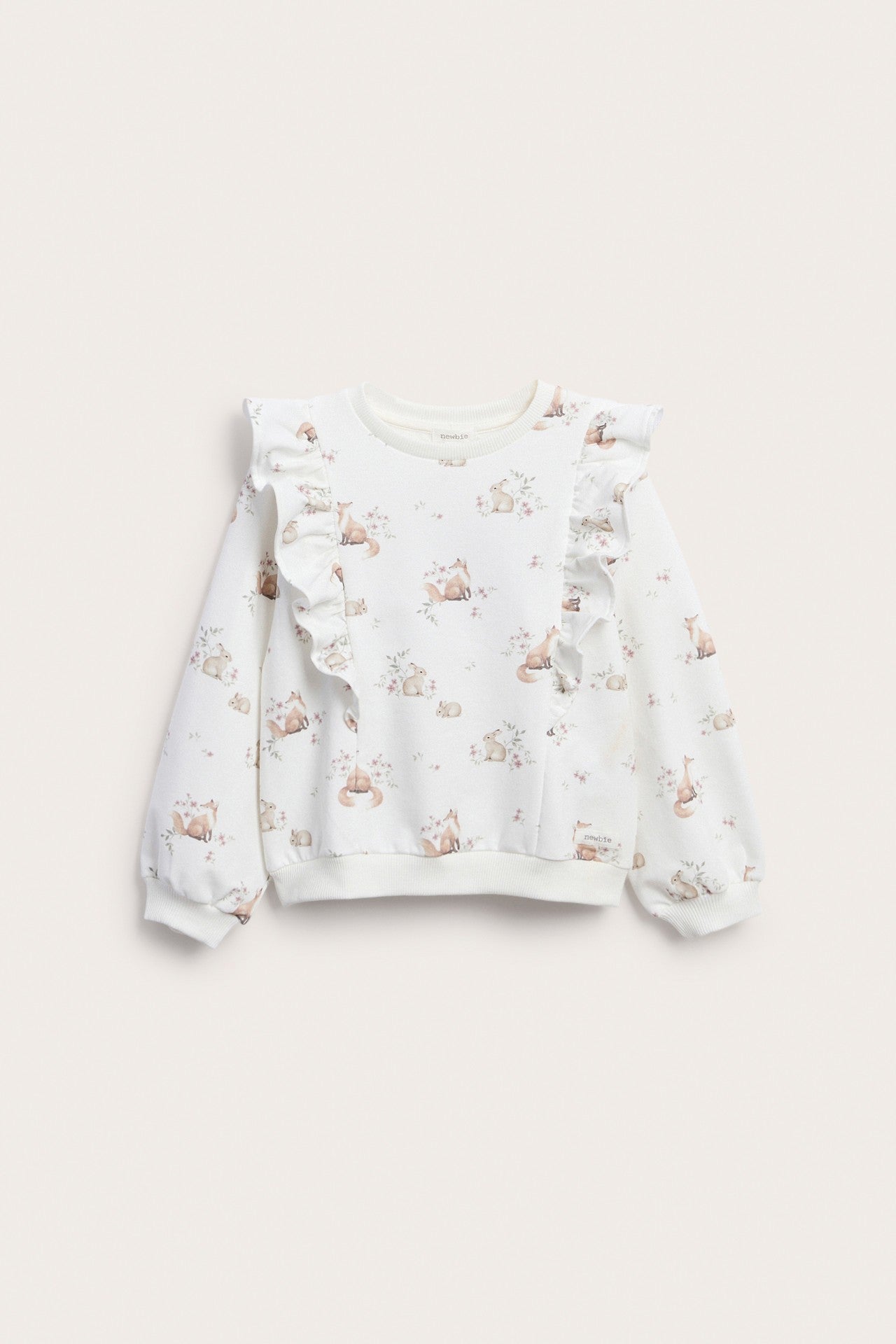 Baby & Kids patterned sweatshirt with frills