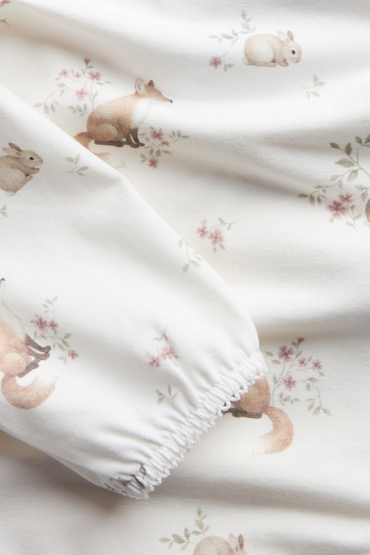 Baby white patterned bodysuit