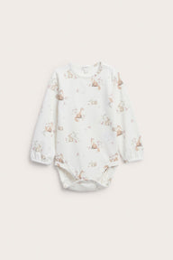 Baby white patterned bodysuit