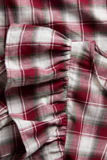 Women's checked Christmas blouse