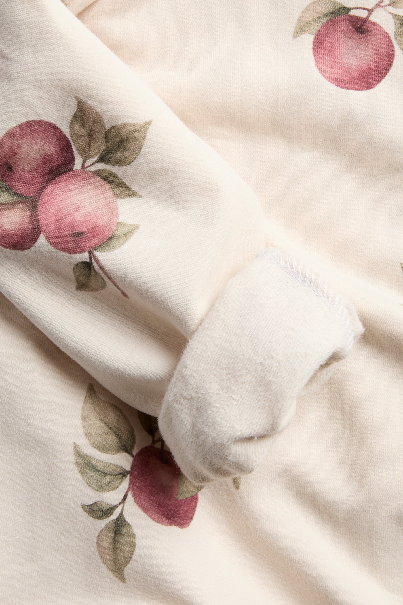 Baby & Kids beige sweatshirt with apple pattern
