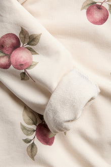 Baby & Kids beige sweatshirt with apple pattern