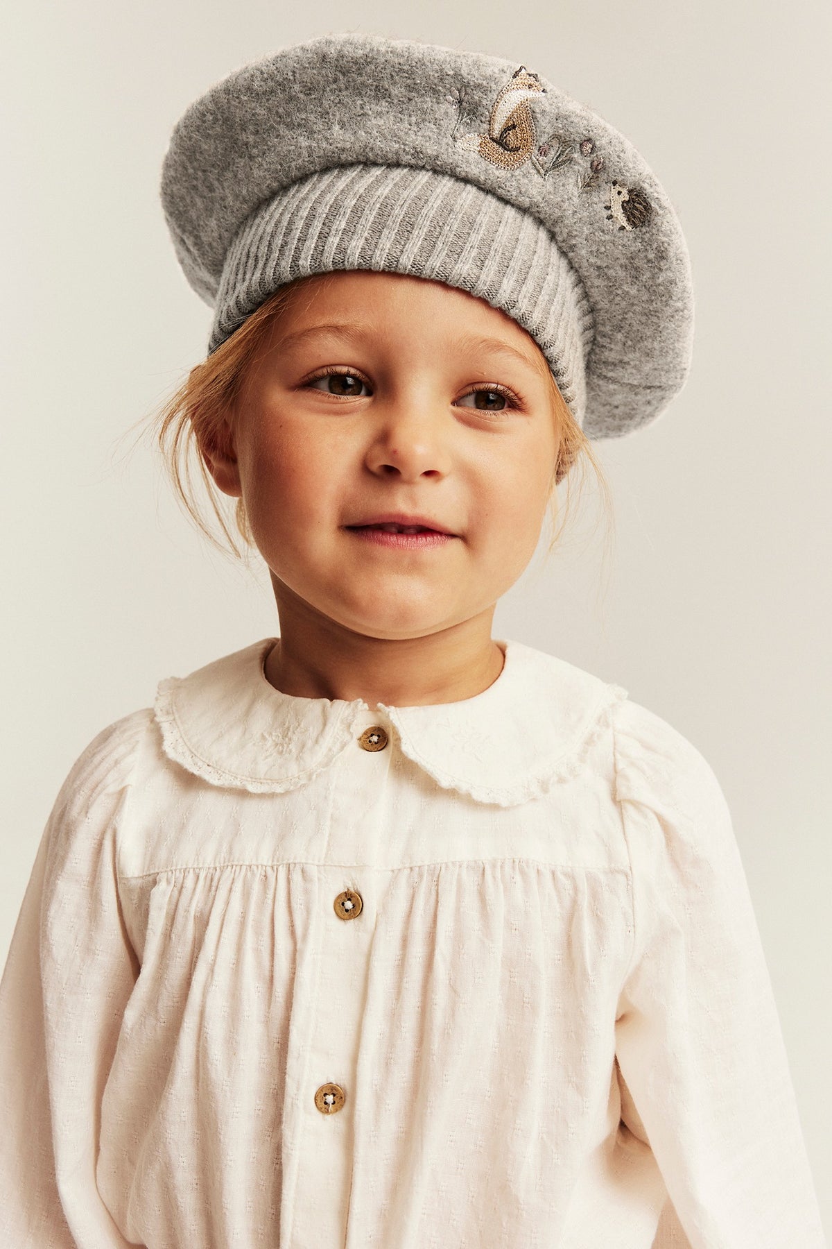 Baby & kids beige wool beret