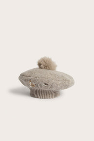 Baby & kids beige wool beret