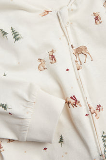 Baby white long sleeve Christmas pyjamas