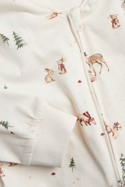 Baby white long sleeve Christmas pyjamas