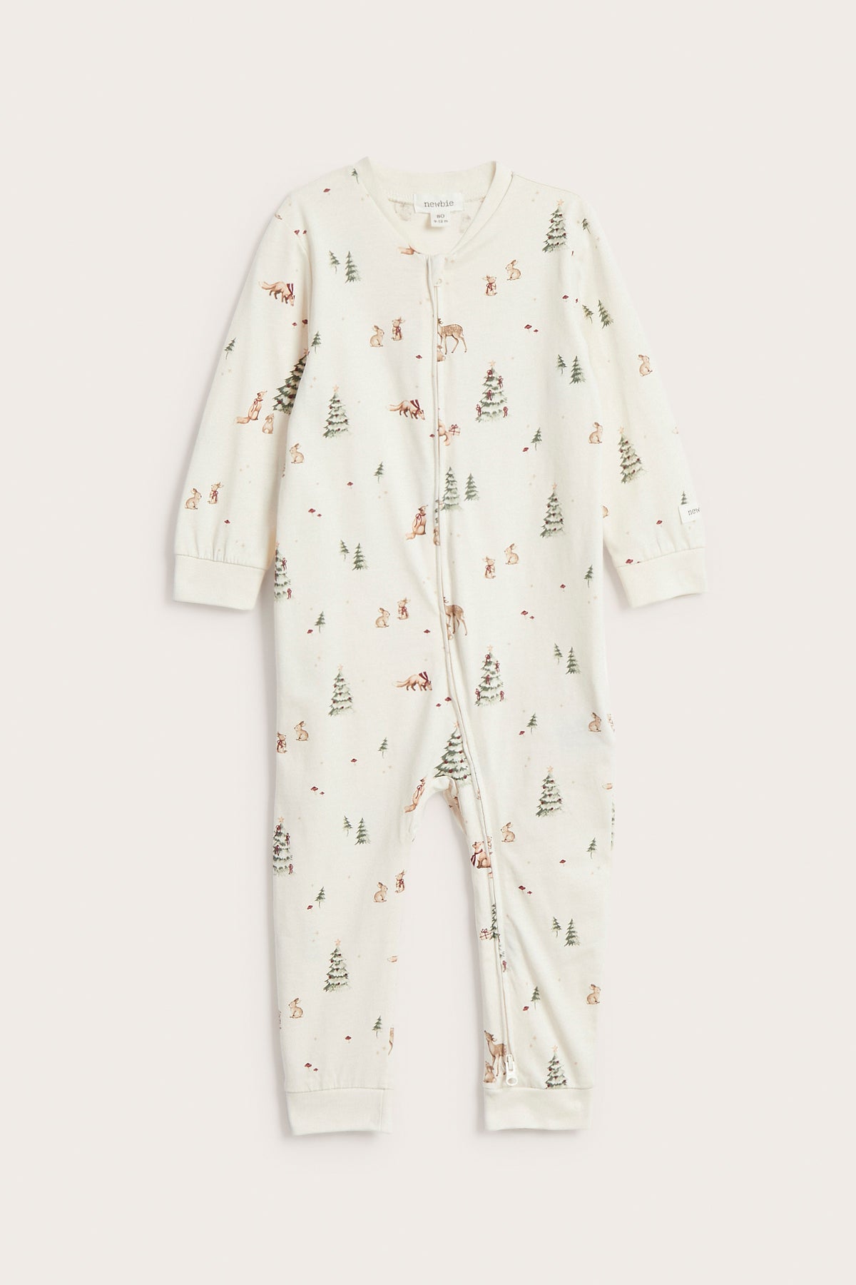 Baby white long sleeve Christmas pyjamas