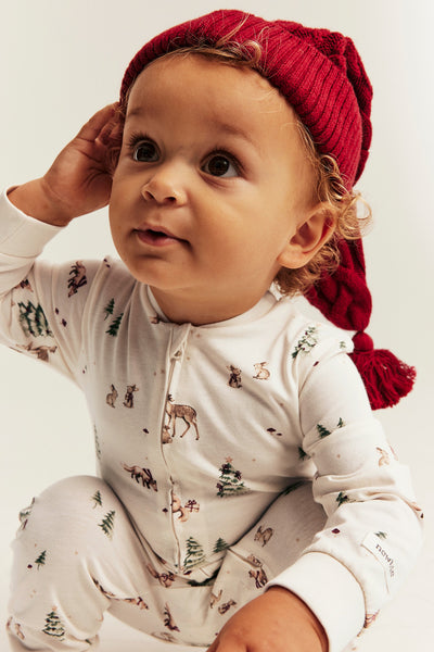 Baby white long sleeve Christmas pyjamas