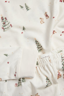 Kids white two-piece Christmas pyjamas